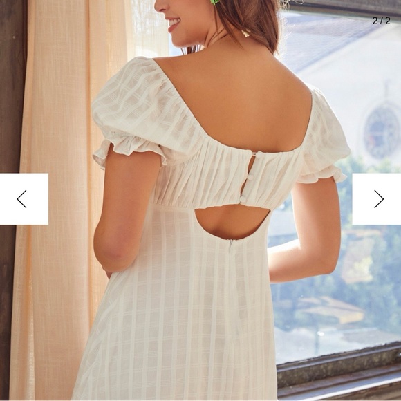 Mustard Seed Cute Ruffle White Dress-NWT - Picture 2 of 2